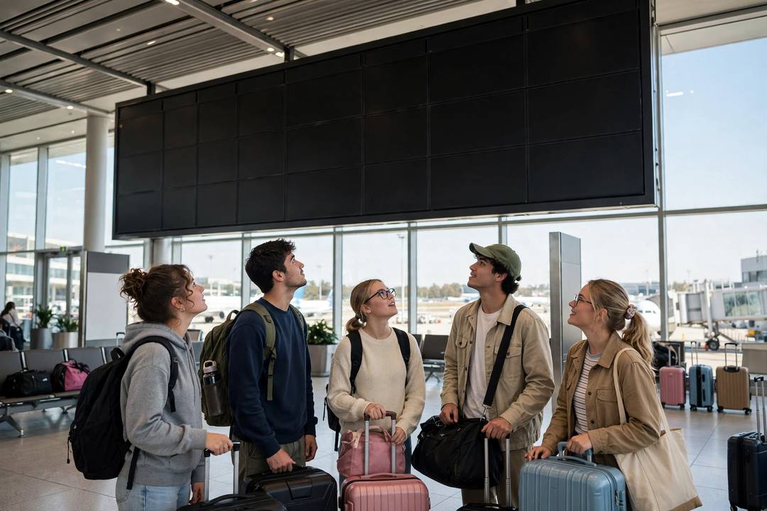 Scene: An Airport Gate Announcement