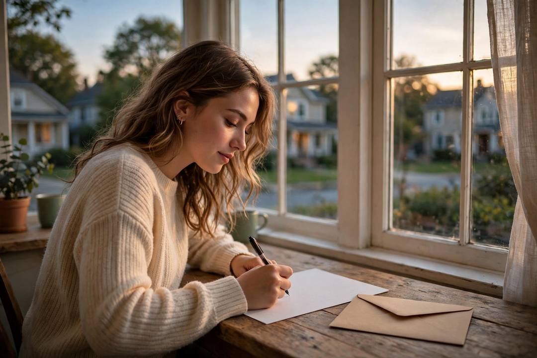 Scene from the story: A Letter Never Sent