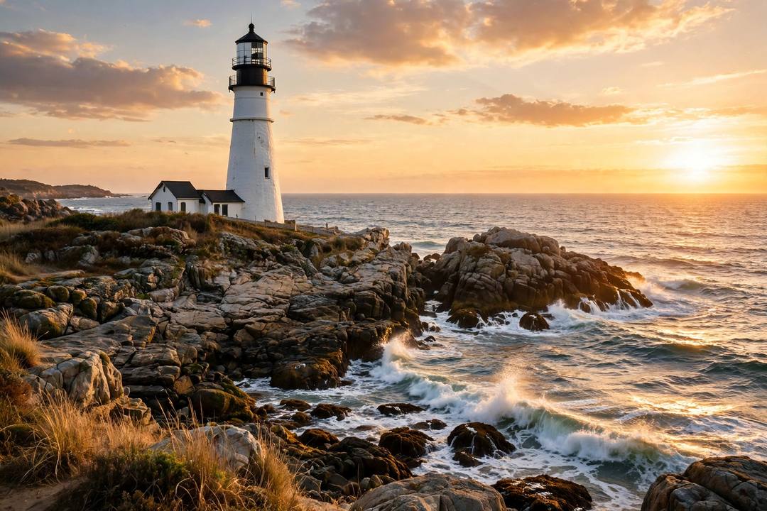 Scene from the story: The Lighthouse Keeper’s Letter